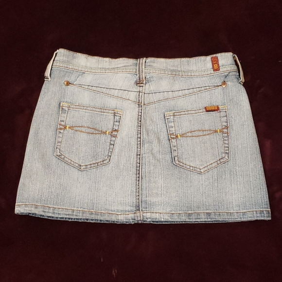 Vintage Y2K BONGO Faded Distressed Denim Low-Rise Mini Jean Skirt - Picture 8 of 8